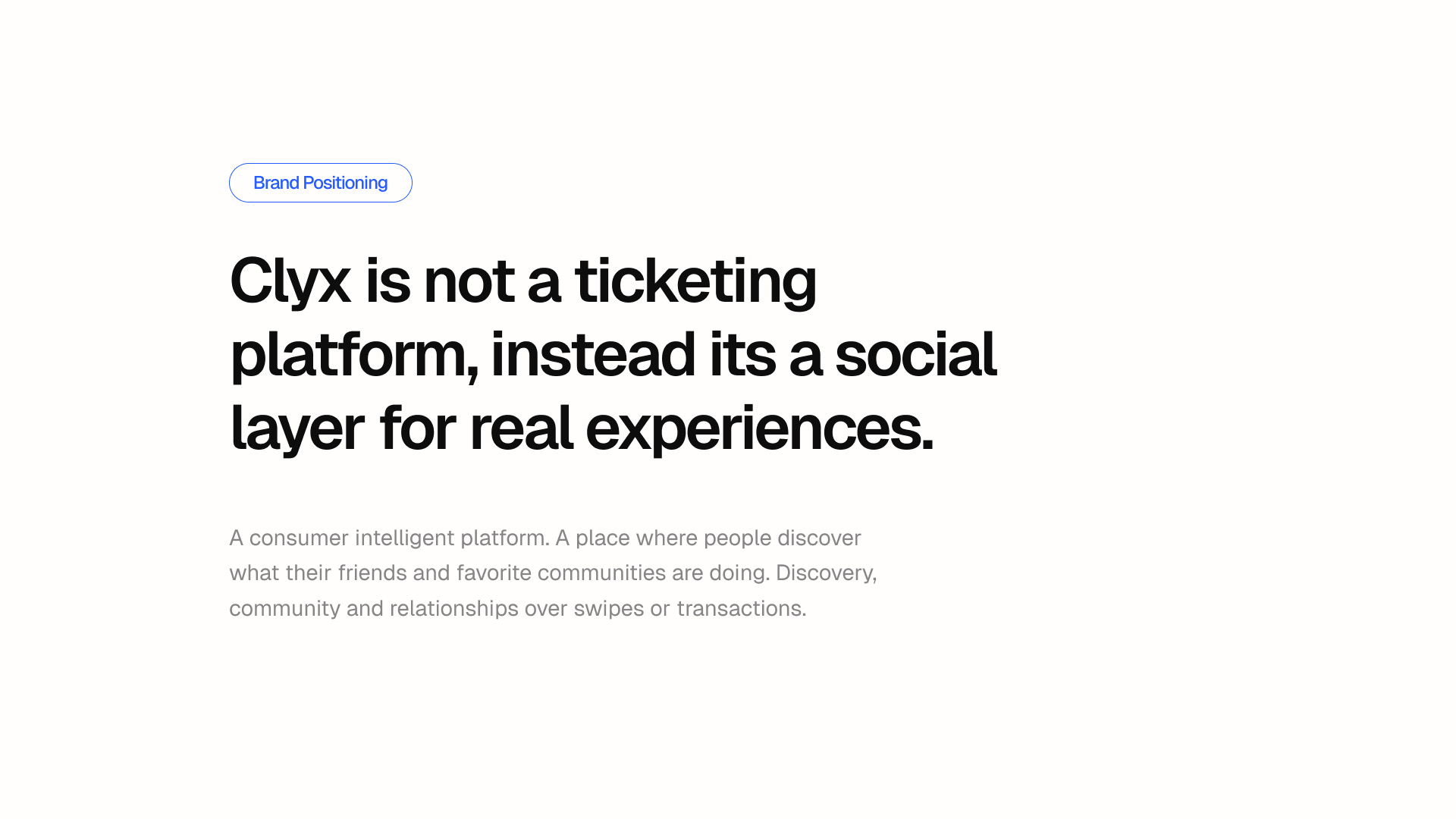 Not a Ticketing Platform