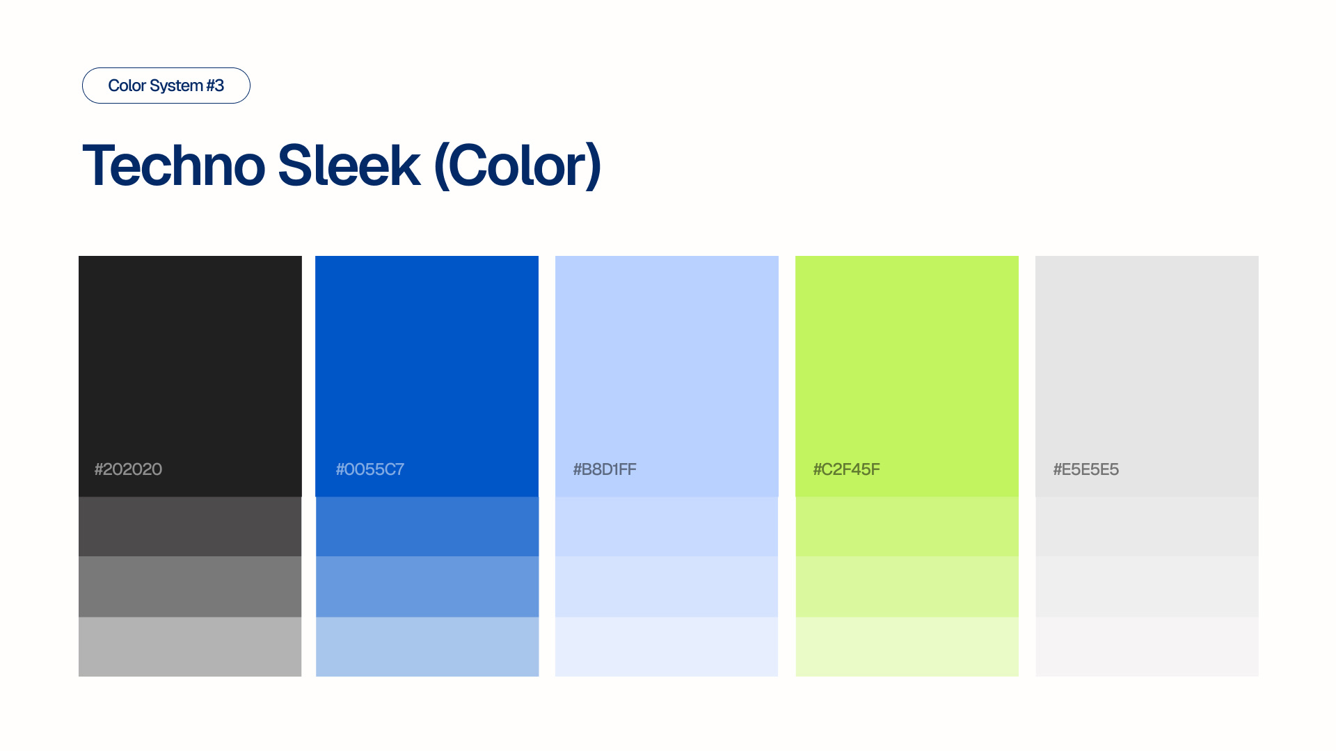 Color System #3 - Techno Sleek