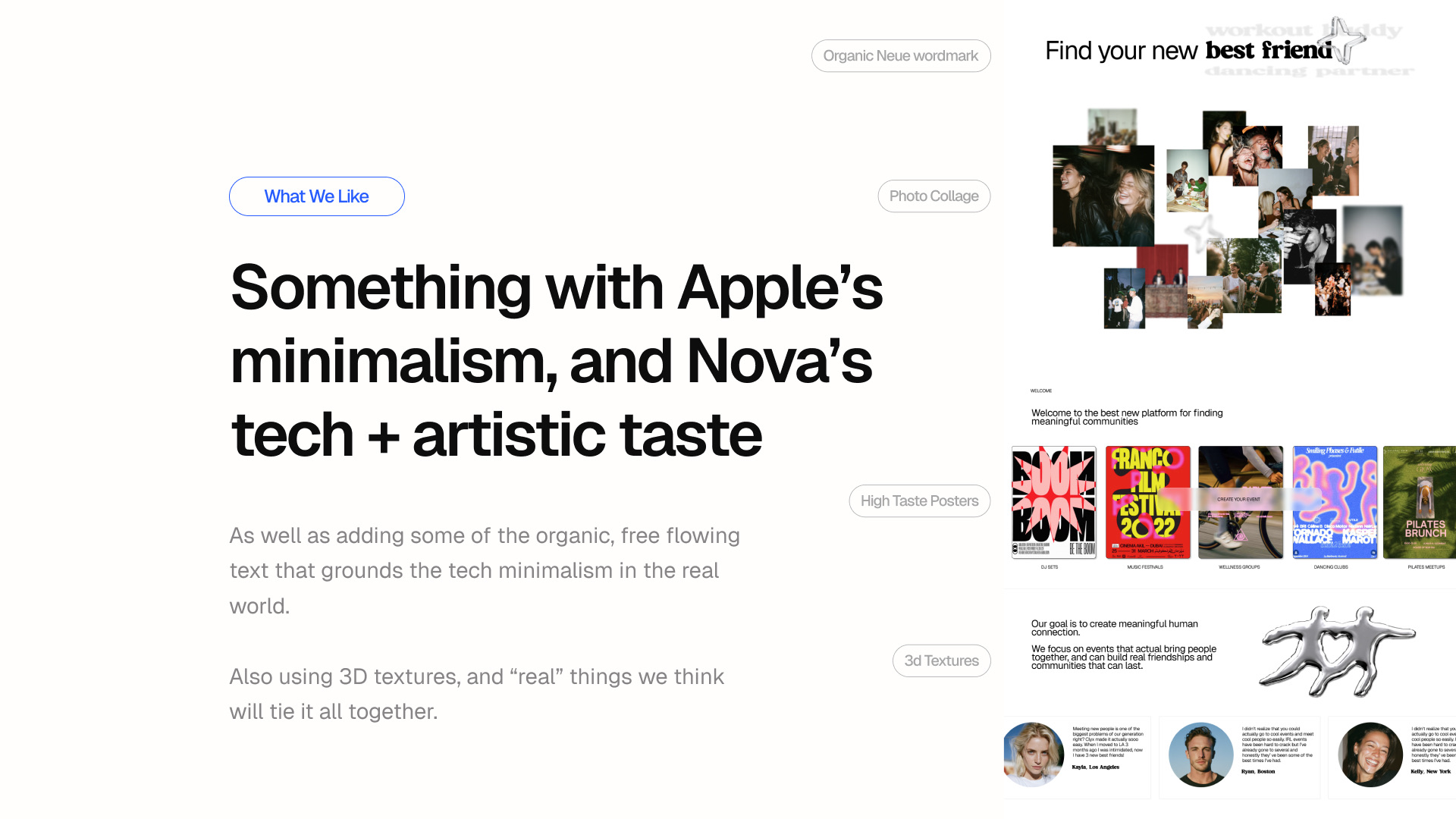 Apple's Minimalism + Nova's Taste